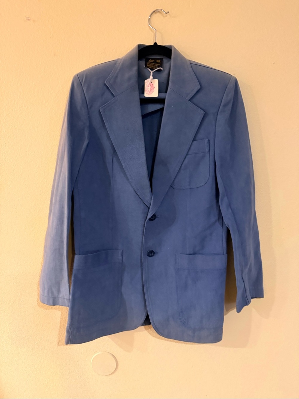 Sears Vintage Blue Men's Two-Button Blazer size 36